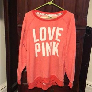 Love pink sweatshirt